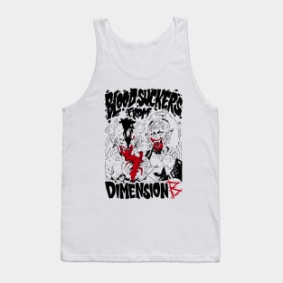 Blood Suckers from Dimension B (yellow) Tank Top